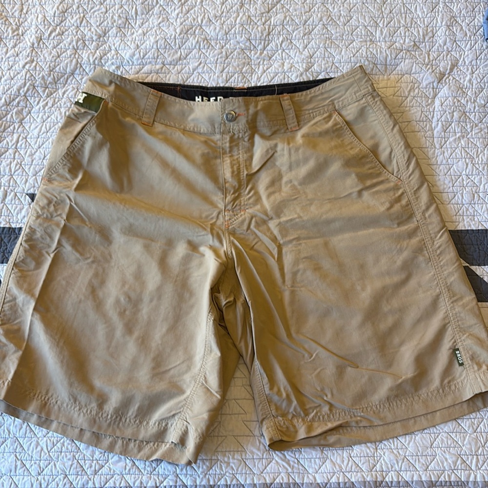 Howler Brothers Tan Flat Horizon Shorts